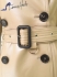 Burberry genuine leather trench coat